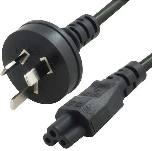 8ware AU Power Lead Cord Cable 1.8m/2m - 3-Pin to Clover Leaf Plug IEC-C5 Mickey Type 240V 7.5A 3...