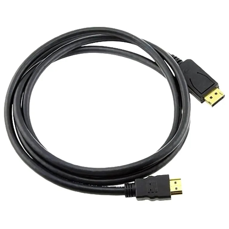 8ware DisplayPort DP to HDMI Cable 2m - 20 pins Male to 19 pins Male Gold plated RoHS - Cables