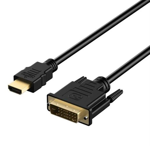 8ware HDMI to DVI-D Adapter Converter Cable 2m - Retail Pack Male to Male 30AWG Gold Plated PVC J...