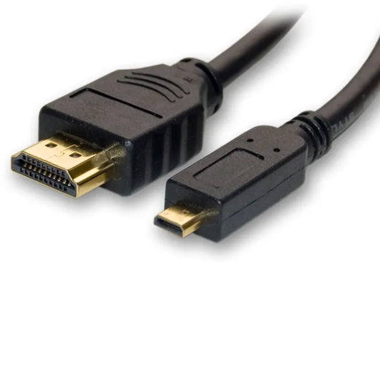 8Ware Micro HDMI to High Speed HDMI Cable 1.5m with Ethernet Male to Male - Cables