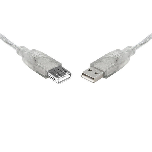 8Ware 5m USB 2.0 Extension Cable - Type A to Type A Male to Female High Speed Data Transfer for P...