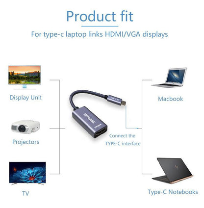 8ware 10cm USB-C to HDMI Male-Female Adapter Converter Cable Retail Pack for PC Laptop iPad  MacB... - Image 4