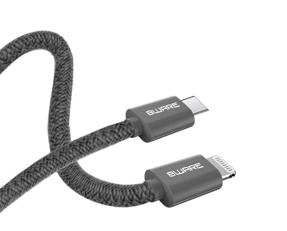 8ware 1.5m Super Ultra USB-C to Lightning Cable Super Fast charging Strength Aluminium flexible n... - Image 3