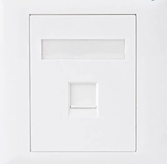 Astrotek CAT5e RJ45 Wall Face Plate 86x86mm 1 Port Socket Kit - Cables