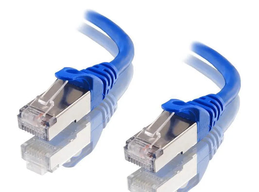 Astrotek CAT6A Shielded Ethernet Cable 5m Blue Color 10GbE RJ45 Network LAN Patch Lead S/FTP LSZH...