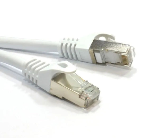 Astrotek CAT6A Shielded Cable 5m Grey/White Color 10GbE RJ45 Ethernet Network LAN S/FTP LSZH Cord...