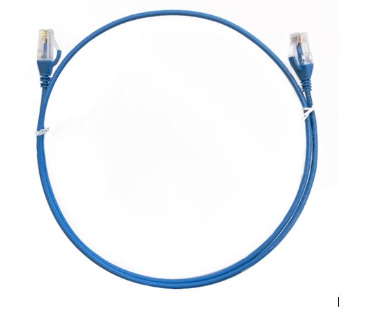 8ware CAT6 Thin Cable 1.5m / 150cm - Blue Color Premium RJ45 Ethernet Network LAN UTP Patch Cord...