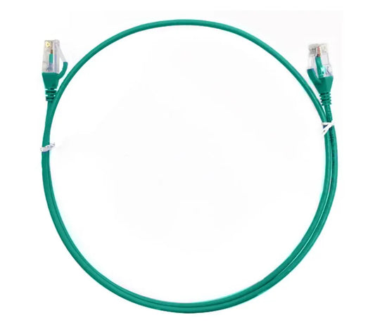 8ware CAT6 Ultra Thin Slim Cable 3m / 300cm - Green Color Premium RJ45 Ethernet Network LAN UTP P...