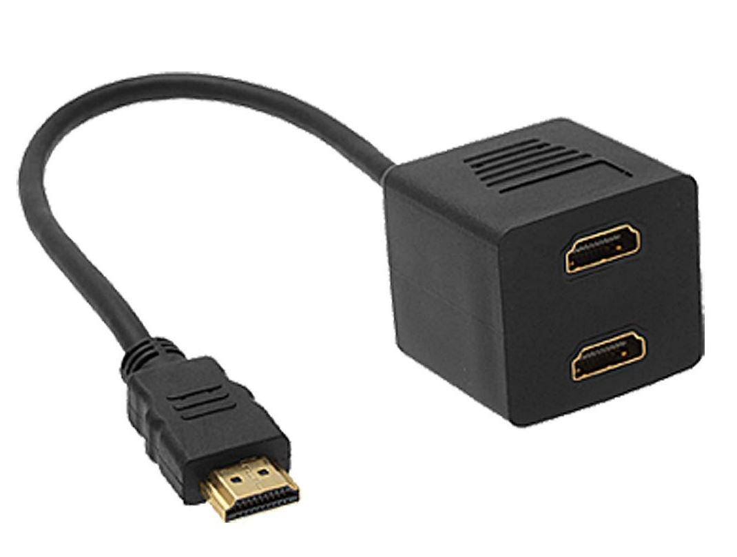 Astrotek HDMI Splitter Cable 15cm - v1.4 Male to 2x Female Amplifier Duplicator Full HD 3D - Cables