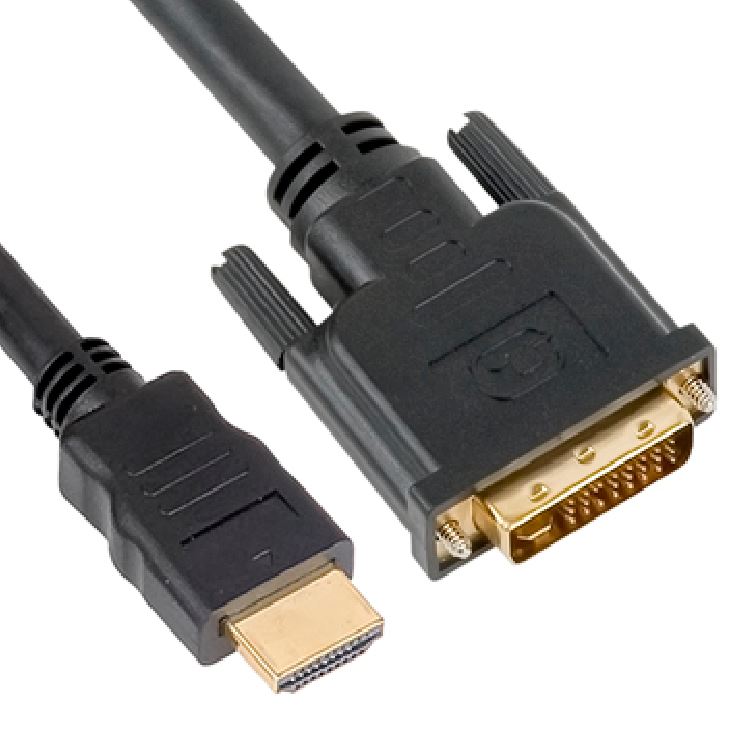 Astrotek 2m HDMI to DVI-D Adapter Converter Cable - Male to Male 30AWG Gold Plated PVC Jacket for...