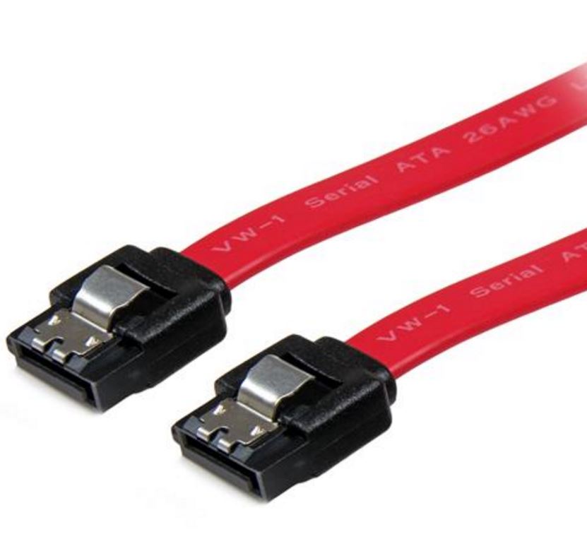 Astrotek SATA 3.0 Data Cable 30cm 7 pins Straight to 7 pins Straight with Latch Red Nylon Jacket...