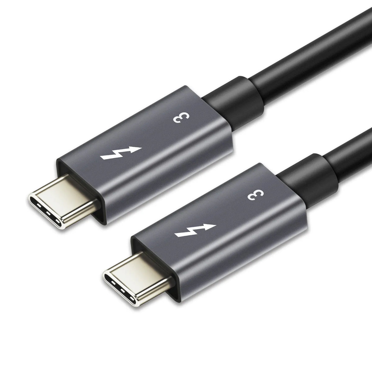 Astrotek 0.7m Thunderbolt 3 USB-C Data Sync Fast Charge Cable Male to Male 100W 40Gbps 5K Video f...