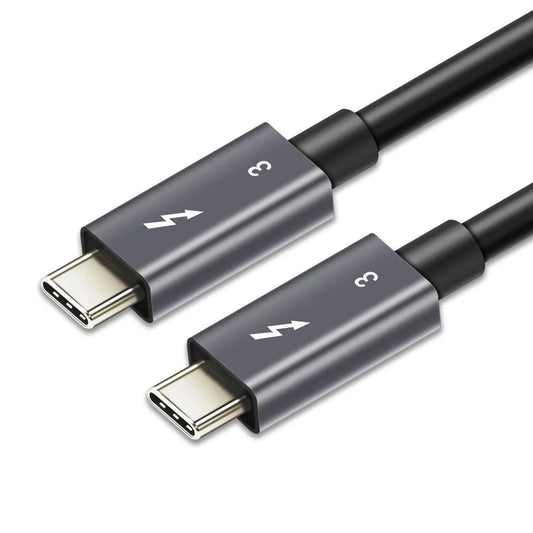 Astrotek 0.7m Thunderbolt 3 USB-C Data Sync Fast Charge Cable Male to Male 100W 40Gbps 5K Video f...