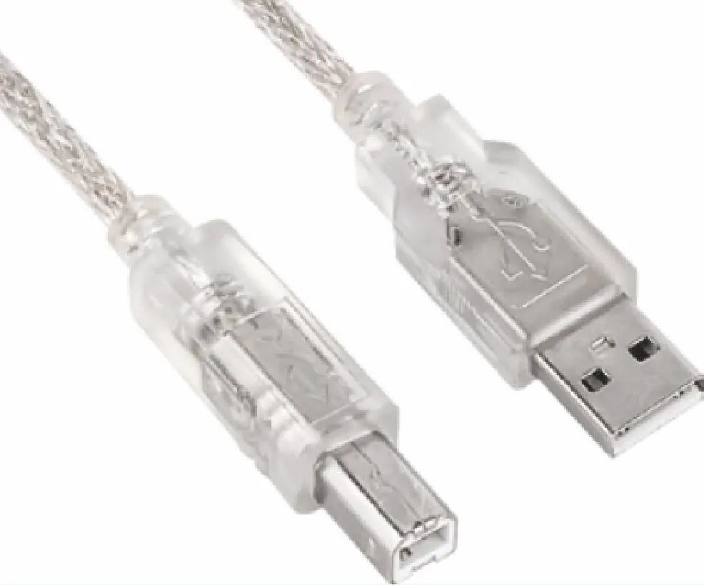 Astrotek USB 2.0 Printer Cable 3m - Type A Male to Type B Male Transparent Colour (~CBUSBAB3M)...