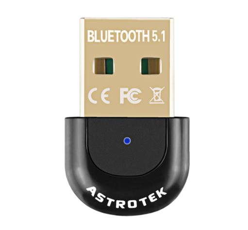 Astrotek Mini USB Bluetooth Receiver Dongle Wireless Adapter V5.0 3Mbps for PC Laptop Keyboard Mo...
