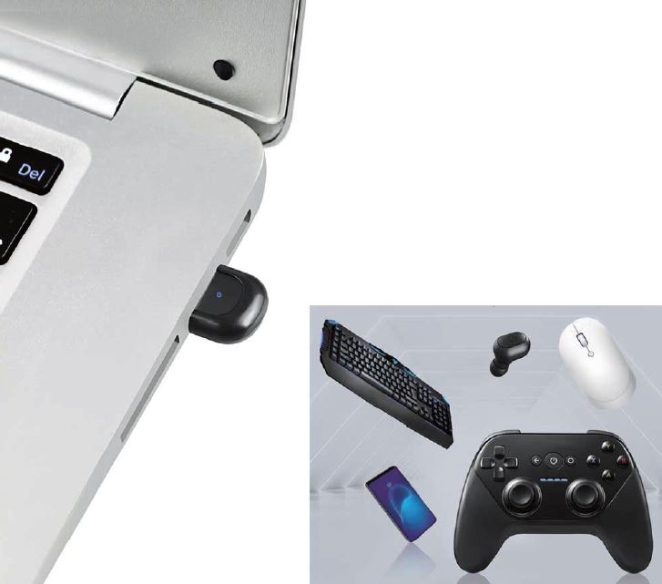 Astrotek Mini USB Bluetooth Receiver Dongle Wireless Adapter V5.0 3Mbps for PC Laptop Keyboard Mo... - Image 3