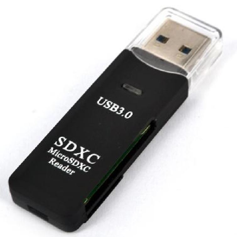 Astrotek USB 3.0 Card Reader for SD and Micro SD Black Colour - Cables