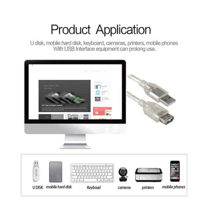 Astrotek USB 2.0 Extension Cable 30cm - Type A Male to Type A Female RoHS - Cables - Image 2