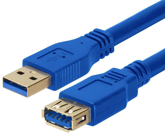 Astrotek USB 3.0 Extension Cable 2m - Type A Male to Type A Female Blue Colour - Cables
