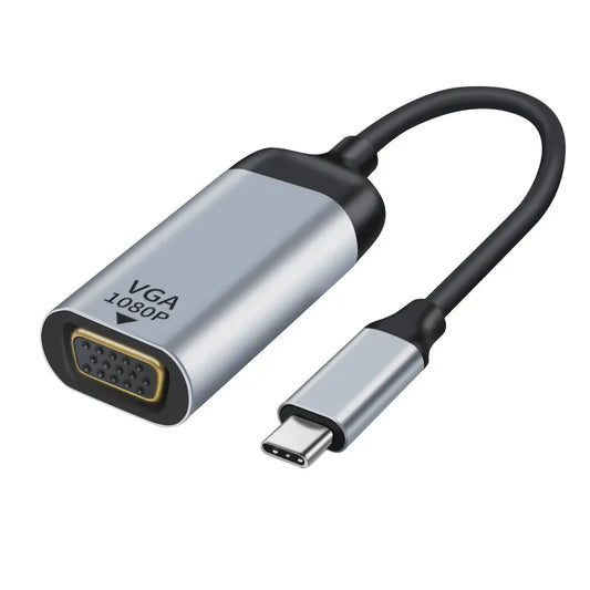 Astrotek USB-C to VGA Male to Female Adapter 15cm cable support 1080P@60Hz QWXGA WUXGA UXGA for i...