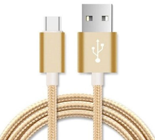 Astrotek 1m Micro USB Data Sync Charger Cable Cord Gold Color for Samsung HTC Motorola Nokia Kndl...