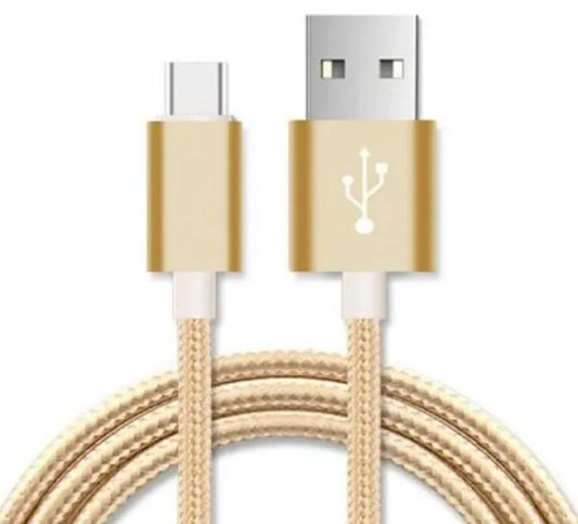 Astrotek 2m Micro USB Data Sync Charger Cable Cord Gold Color for Samsung HTC Motorola Nokia Kndl...