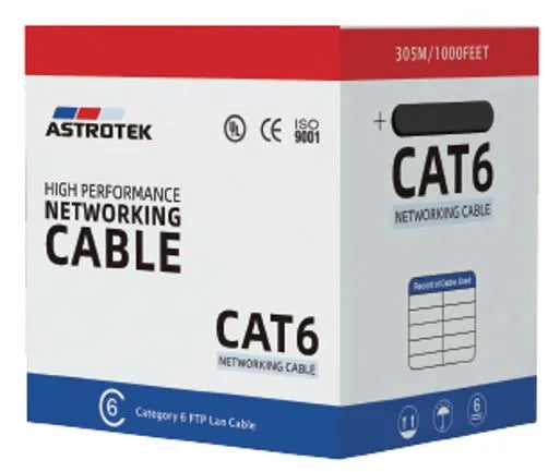 Astrotek CAT6 FTP Cable 305m Roll - Blue Full 0.55mm Copper Solid Wire Ethernet LAN Network 23AWG... - Image 2