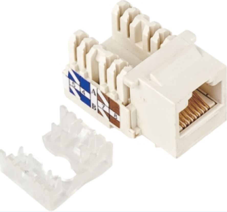 Astrotek CAT5e UTP Network Keystone Jack for Socket kit 10ps per pack Poly Bag White LS - Cables