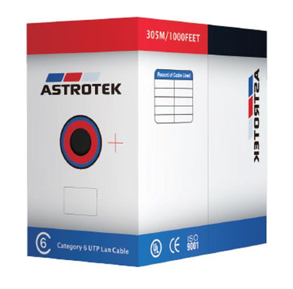 Astrotek CAT6 UTP Cable 305m Roll - Orange Full 0.55mm Copper Solid Wire Ethernet LAN Network 23A...