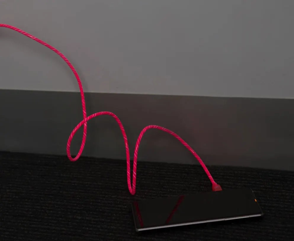 Astrotek 1m LED Light Up Visible Flowing Micro USB Charger Data Cable Pink Charging Cord for Sams... - Image 4