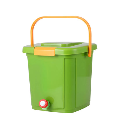 Gardeon 15L Kitchen Compost Bin Food Waste Caddy Drain Tap Green - Image 9