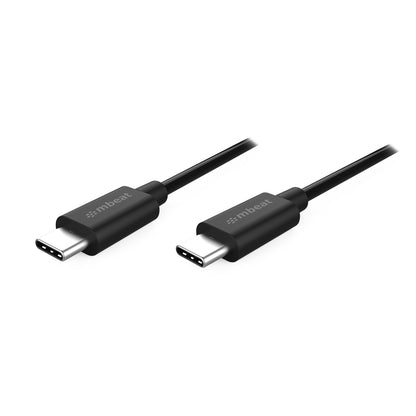 mbeat® Prime 1m USB-C to USB-C 2.0 Charge And Sync Cable High Quality/Fast Charge for Mobile Phone Device Samsung Galaxy Note 8 S8 9 Plus LG Huawei