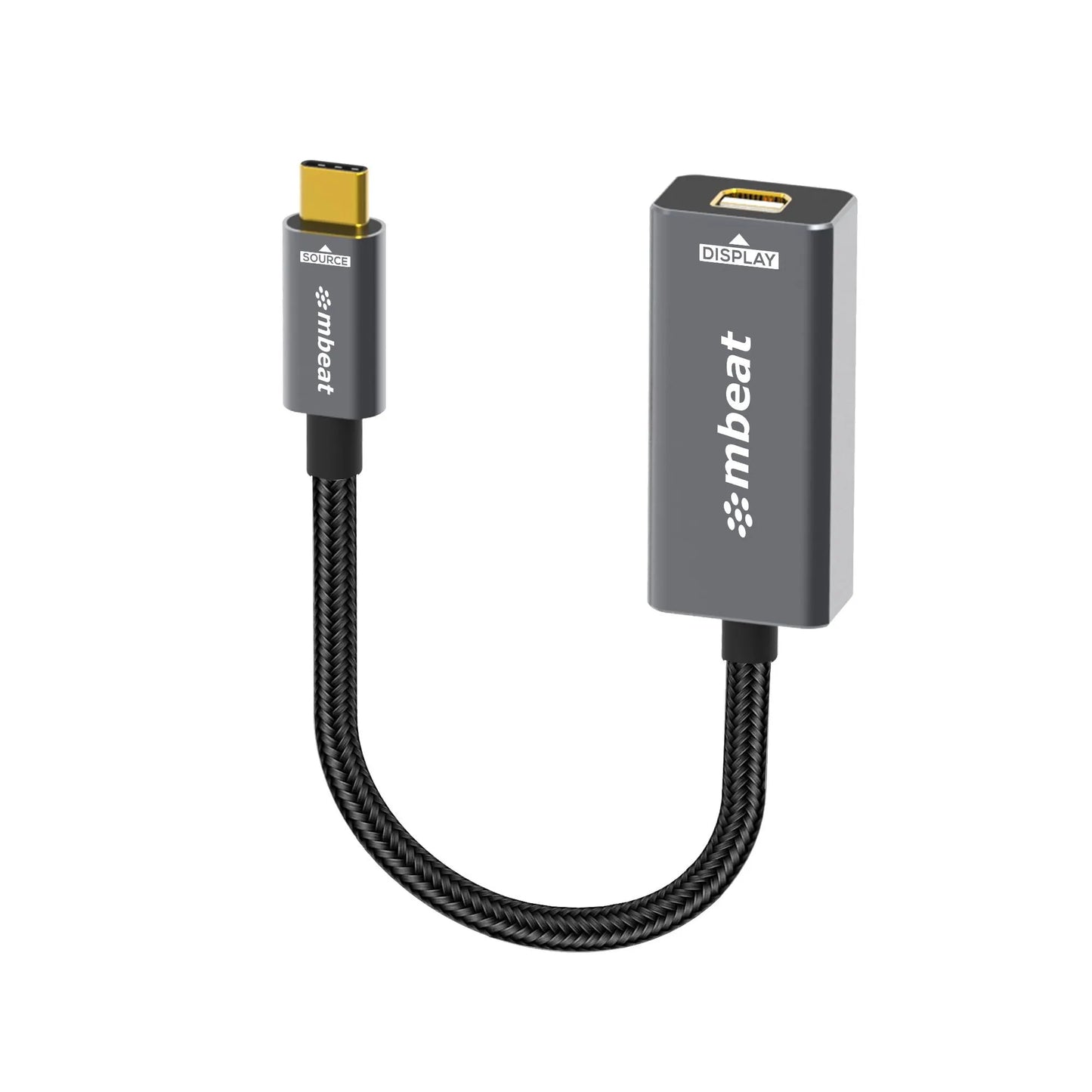 mbeat® Tough Link USB-C to Mini DisplayPort Adapter  Host Interface: USB-C 3.2 Gen 2 Up to 4K@60H...