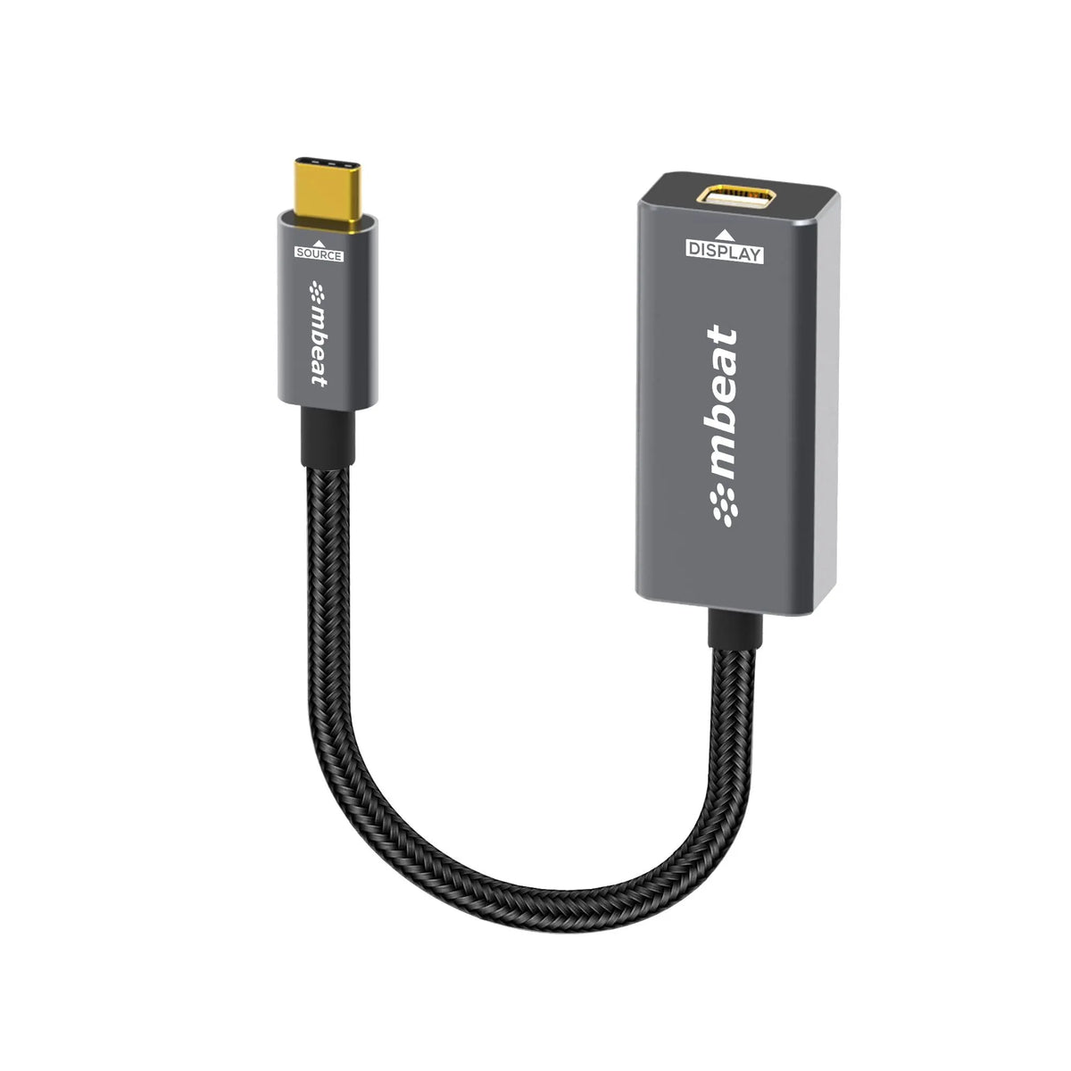 mbeat® Tough Link USB-C to Mini DisplayPort Adapter  Host Interface: USB-C 3.2 Gen 2 Up to 4K@60H...