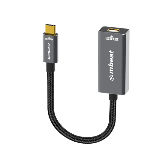 mbeat® Tough Link USB-C to Mini DisplayPort Adapter  Host Interface: USB-C 3.2 Gen 2 Up to 4K@60H...