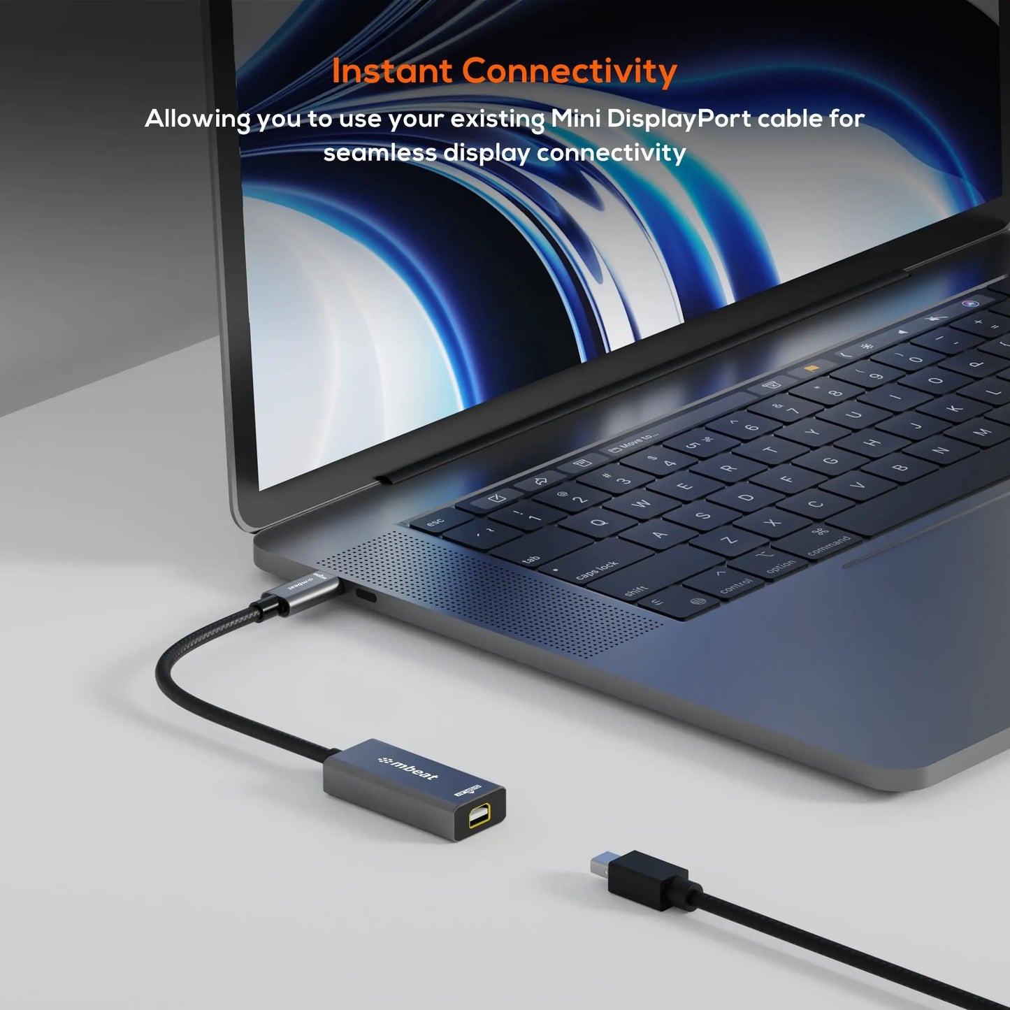 mbeat® Tough Link USB-C to Mini DisplayPort Adapter  Host Interface: USB-C 3.2 Gen 2 Up to 4K@60H... - Image 2