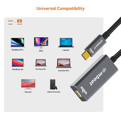 mbeat® Tough Link USB-C to Mini DisplayPort Adapter  Host Interface: USB-C 3.2 Gen 2 Up to 4K@60H... - Image 3