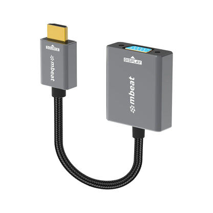 mbeat® Tough Link HDMI to VGA Adapter  HDMI Support Version: 2.1  Cable Length: 15cm  Up to 1080p...