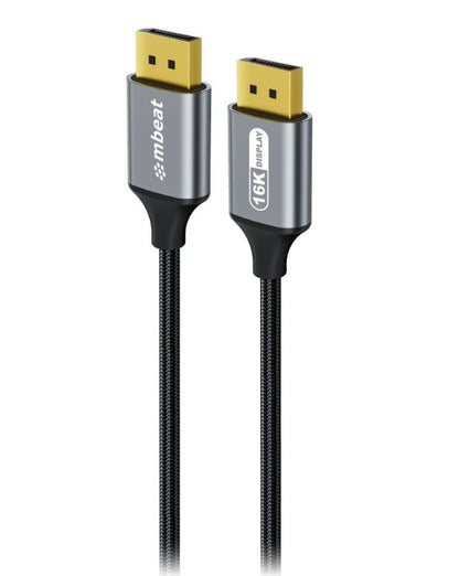 mbeat® Tough Link 1.8m 16K DP to DP Cable - Space Grey 40Gbps 180cm × 2.2cm × 1.10cm - Cables - Image 3