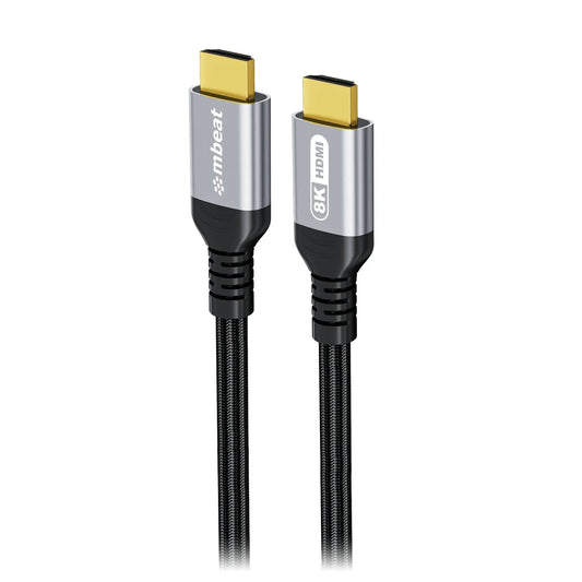 mbeat® Tough Link 1.5m Certified 8K HDMI Cable - Space Grey  HDMI 2.1 (male) to HDMI 2.1 (male) 5...