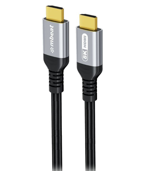 mbeat® Tough Link 1.5m Certified 8K HDMI Cable - Space Grey  HDMI 2.1 (male) to HDMI 2.1 (male) 5... - Image 3