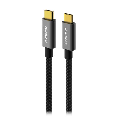 mbeat® Tough Link 1.8m USB 3.2 Gen2 USB-C Cable - Space Grey transfer at speeds up to 10Gbps Vide...
