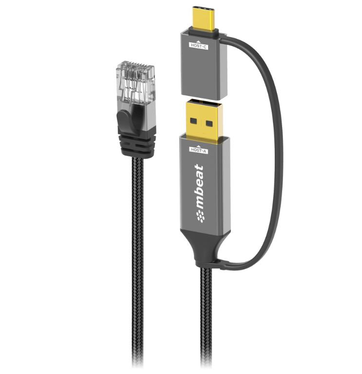 mbeat® Tough Link 1.8m USB 3.2 Gen2 USB-C Cable - Space Grey transfer at speeds up to 10Gbps Vide... - Image 2