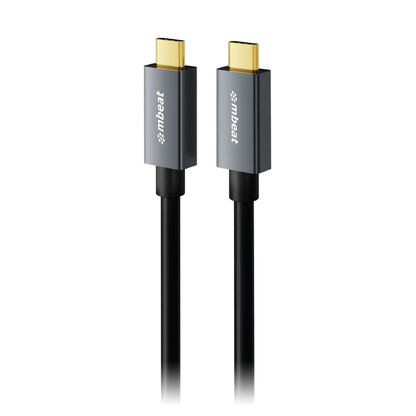 mbeat® Tough Link 1m USB 4.0 USB-C Cable - Space Grey Video Resolution: Maximum 8K/60Hz Package W...