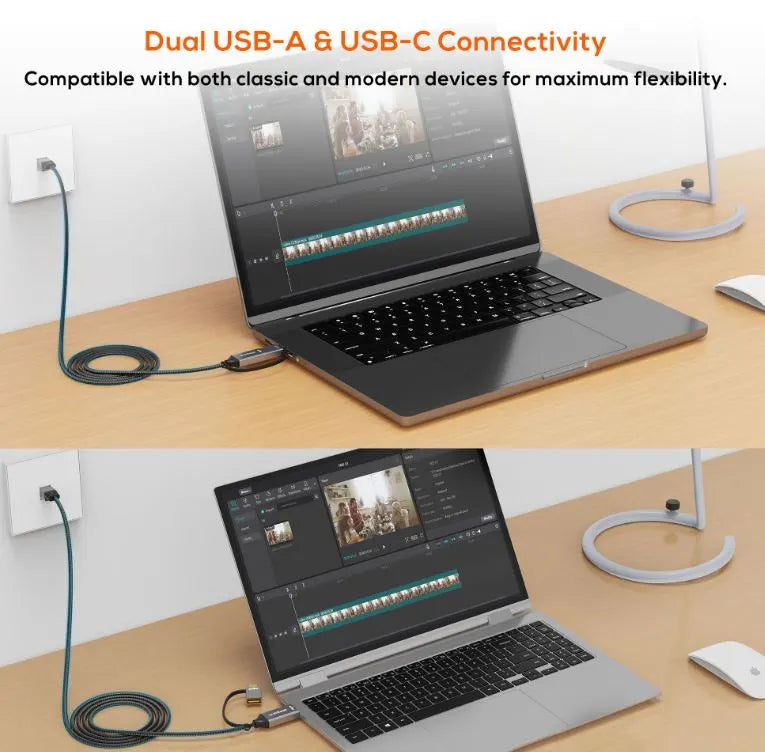 mbeat® Tough Link 2m USB  USB-C to RJ45 Ethernet Cable - Space Grey - Cables - Image 2