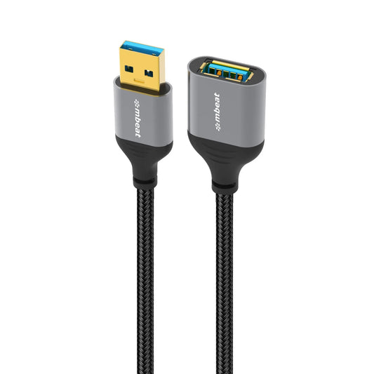 mbeat® Tough Link 1.8m USB 3.0 to USB 3.0 Extension Cable  Plug-and-Play Adaptive Practicality Sp...