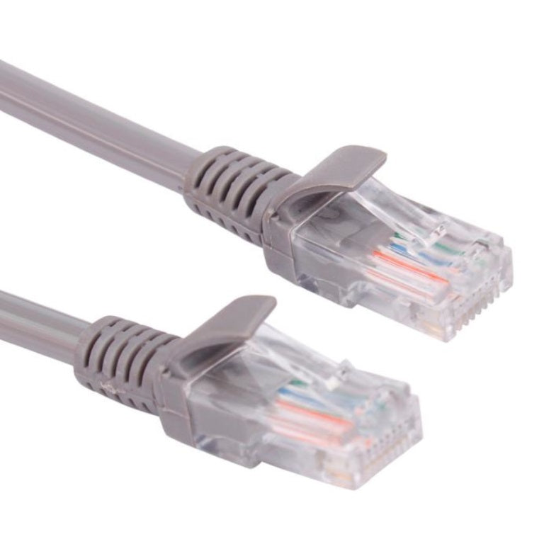 Hypertec 0.5m CAT5 RJ45 LAN Ethenet Network Grey Patch Lead  (LS) - Cables