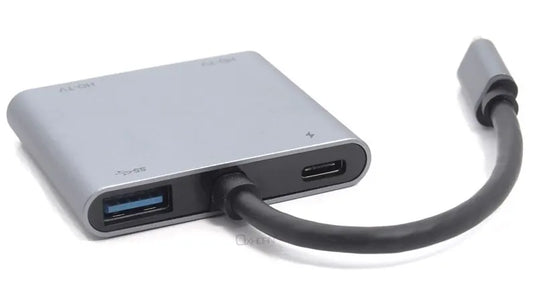 Oxhorn 4-in-1 USB-C to 2x HDMI 1xUSB3.0 1xUSB-C Charging Port 100W Power Delivery Support 4K@30Hz...