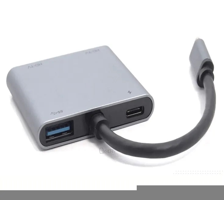 Oxhorn 4-in-1 USB-C to 2x HDMI 1xUSB3.0 1xUSB-C Charging Port 100W Power Delivery Support 4K@30Hz... - Image 3