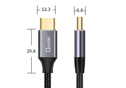 Oxhorn USB 3.1 Type C to Type C Gen2 Cable 1m 10Gbps 20v 5A 4K@60Hz E-marker Chip compatible with USB 3.0 2.0 1.1  1.0 DP Alt Mode Black